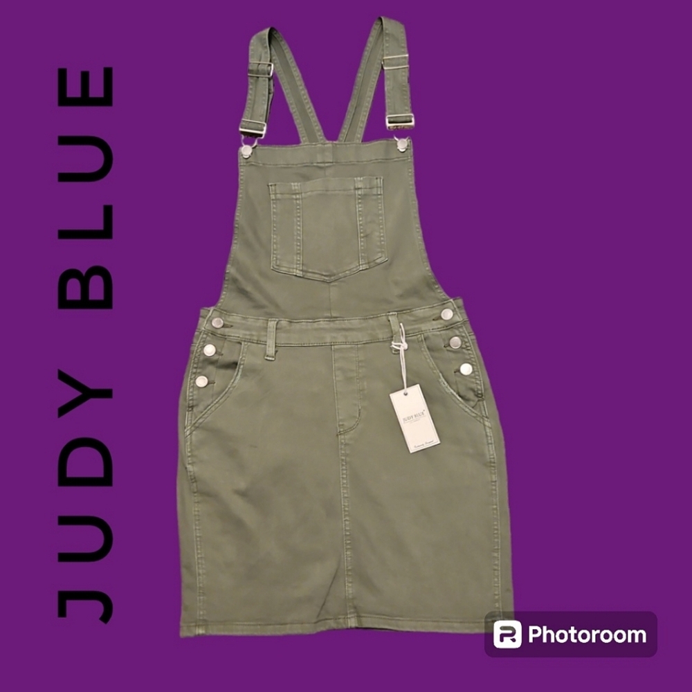 Judy Blue Olive Green Overall Dress